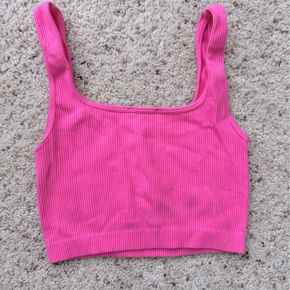 Pink Ribbed Tank Top | Zara | Size XS-S 🩷 - Picture 2 of 2